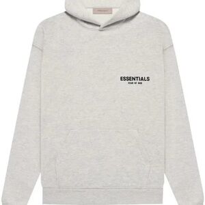 Fear of God Essentials Light Gray Hoodie